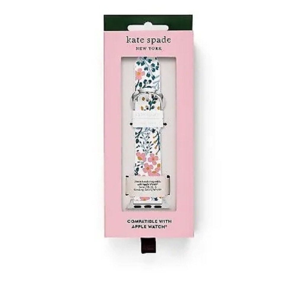 Kate Spade New York Apple Watch White Floral Silicone Band - 38/40/41mm